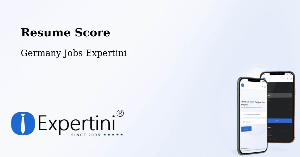 Resume Score & Job Description Match Tool – Hamm - Germany Jobs Expertini